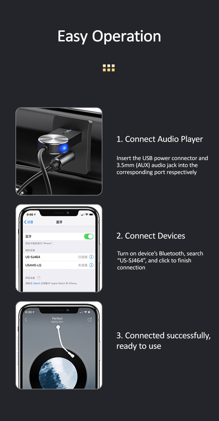 Transmetteur Bluetooth vers Jack 3.5mm – Boutique LPDD